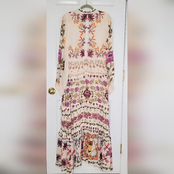 XL NWT FARM Rio Winter Garden Maxi Dress, Cream - Picture 12 of 15